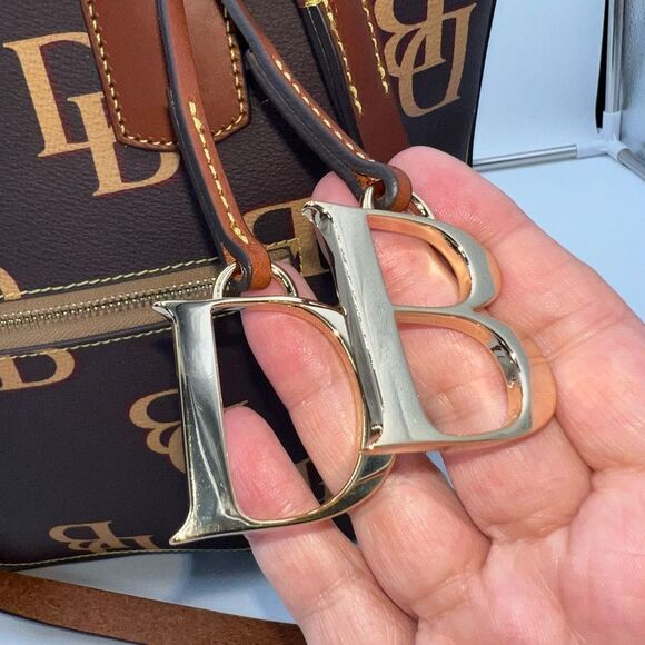 Dooney & Bourke Darla Monogram Pebble Leather Shopper - Picture 2 of 16